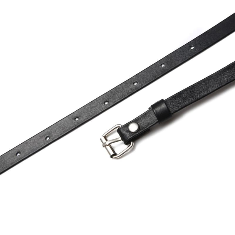 Harnais ceinture en cuir avec chaines superposéees