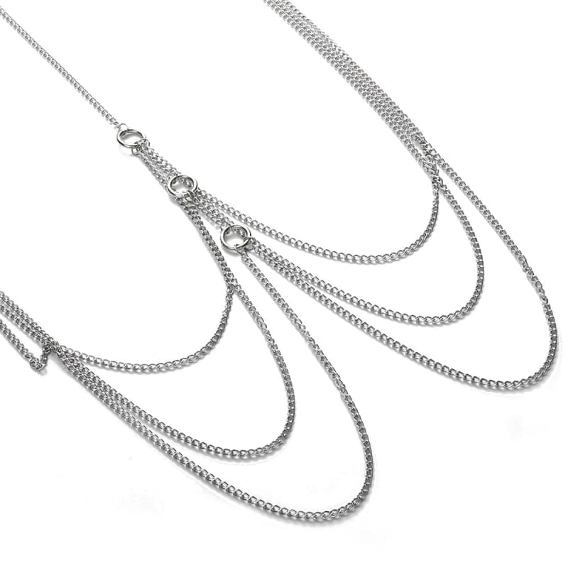 Harnais cuir à chaine sexy pour femme