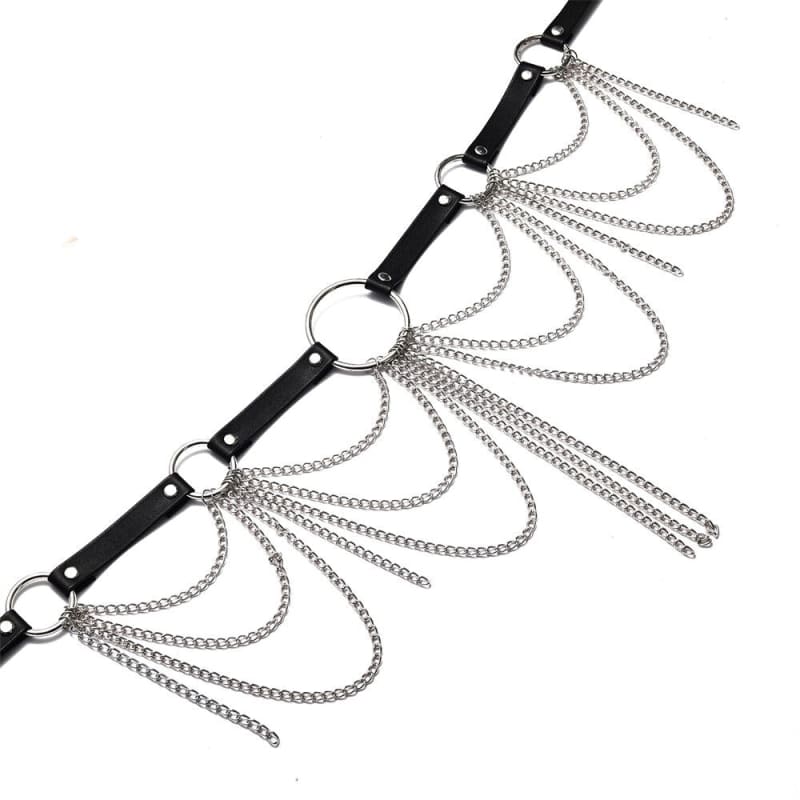 Harnais de corps en cuir pour femme
