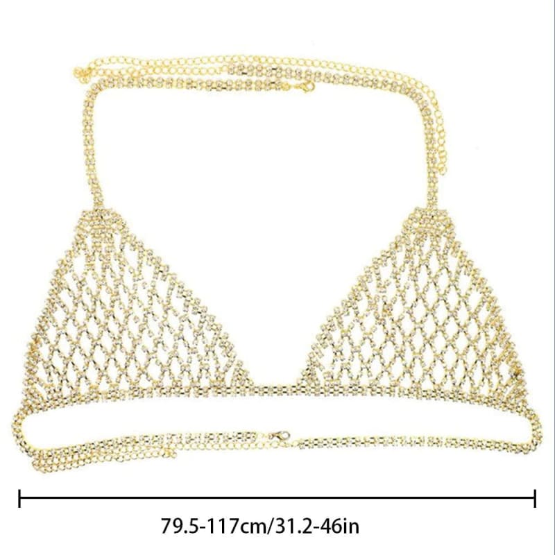 Soutien gorge avec maille en strass