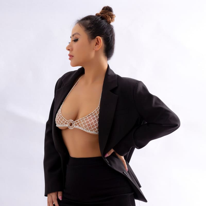 Soutien gorge strass brillant