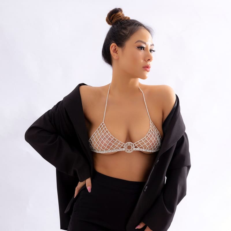 Soutien gorge strass brillant