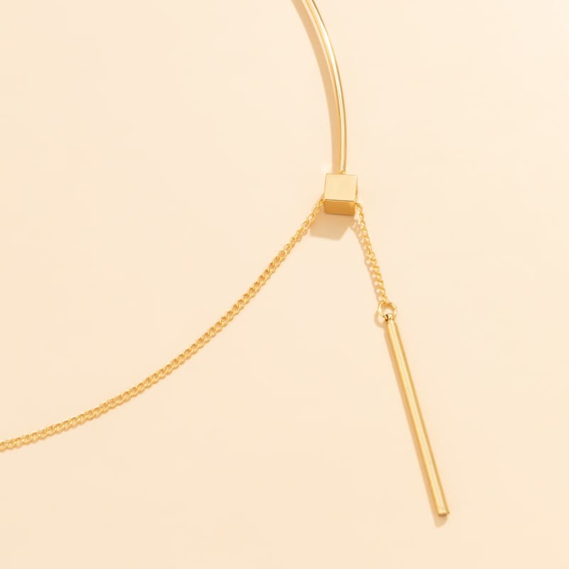Bijou de poitrine collier ras du cou avec pendentif