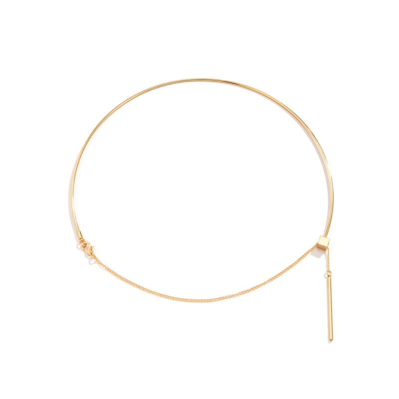 Bijou de poitrine collier ras du cou avec pendentif
