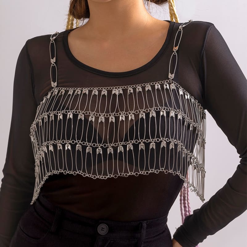 Bijou de seins à maillons