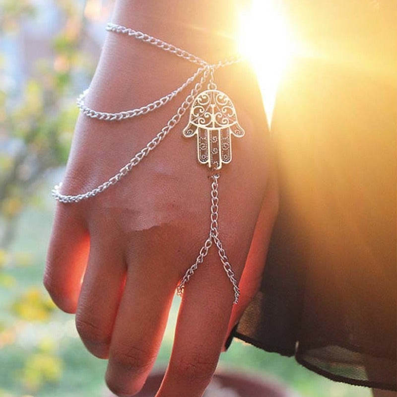 Chaine de main talisman - Argent