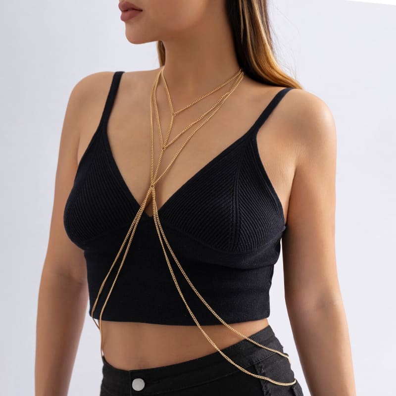 Collier chaine de poitrine