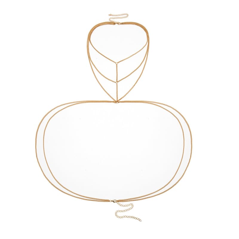 Collier chaine de poitrine
