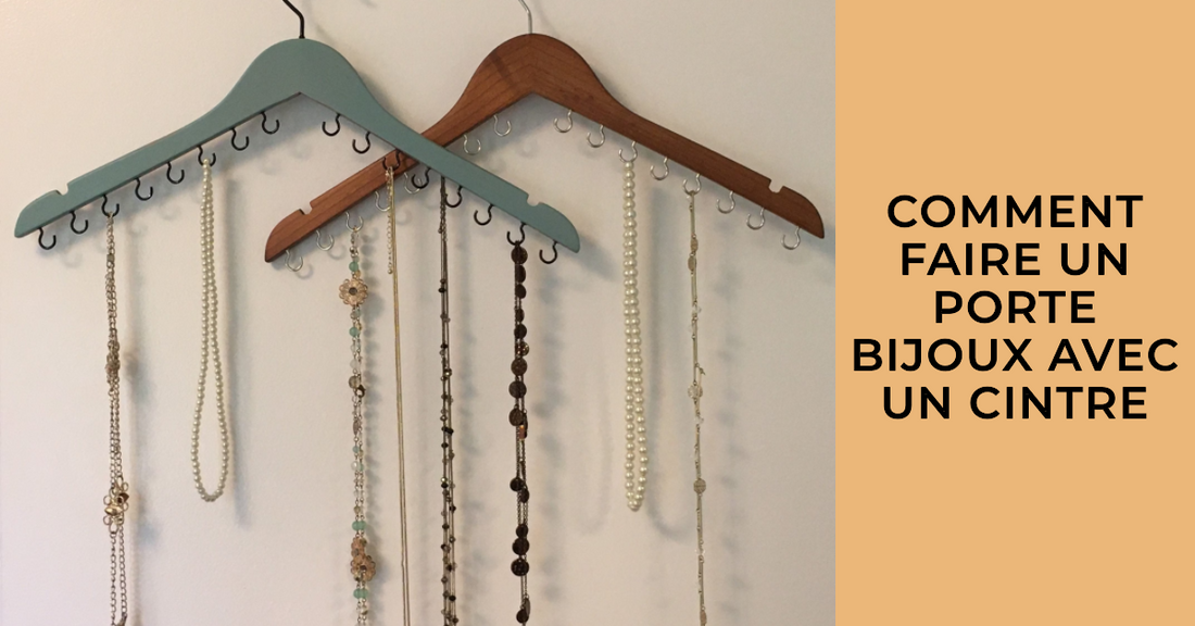 Comment faire un porte bijoux avec un cintre