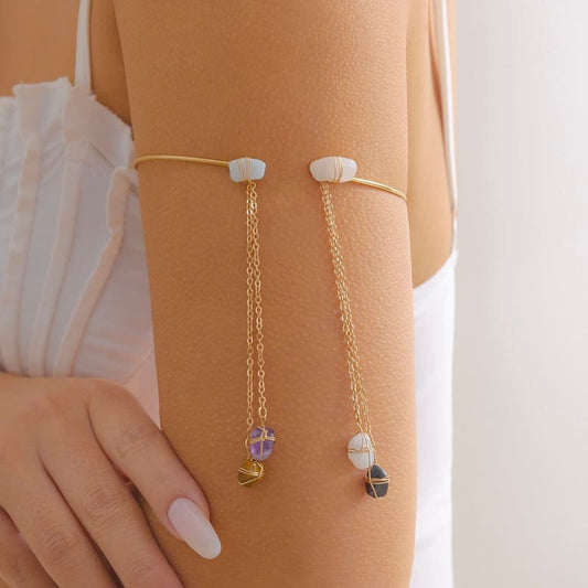 Bijou de corps pour le bras en pierre naturelle