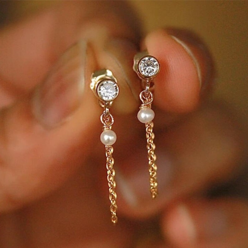 Boucle d’oreille chaine en or