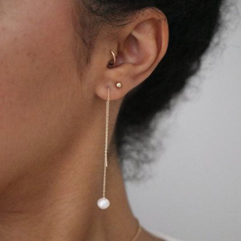 Boucle d'oreille chaine de qualité