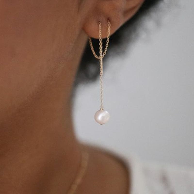 Boucle d'oreille chaine de qualité