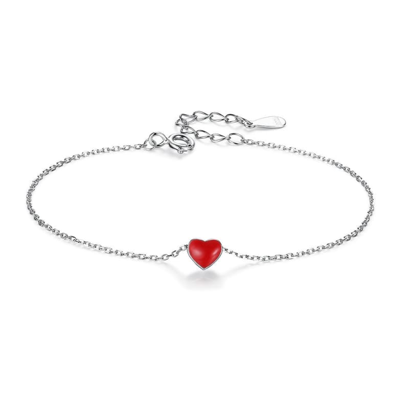 Bracelet chaine avec coeur
