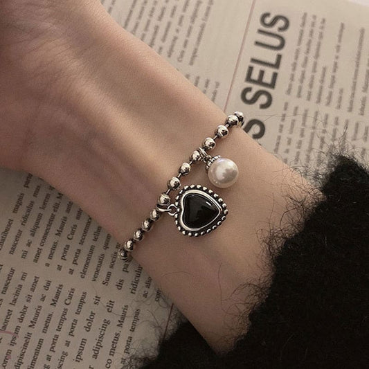 Bracelet chaine avec perle
