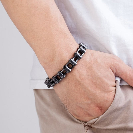 Bracelet chaine de moto bad men