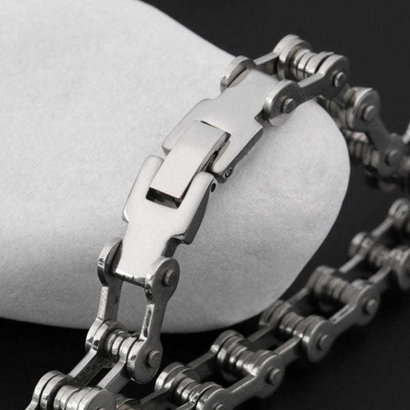 Bracelet chaine de moto titane