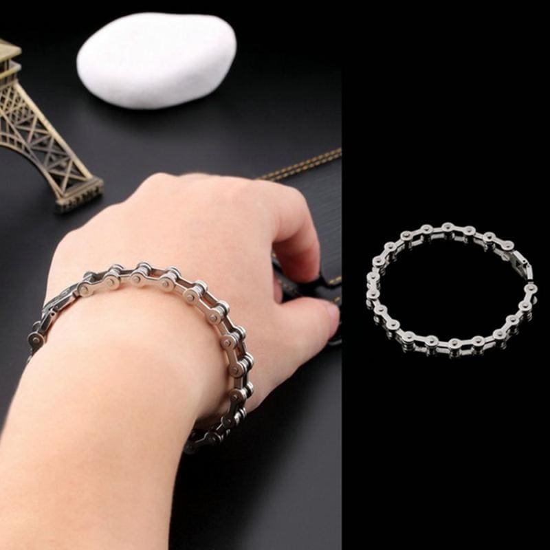 Bracelet chaine de moto titane