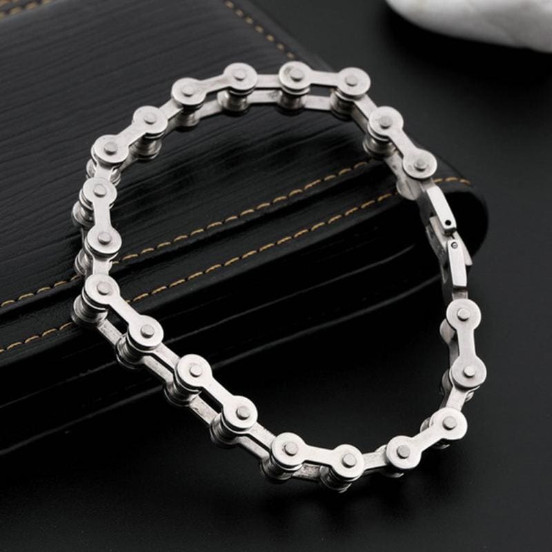 Bracelet chaine de moto titane