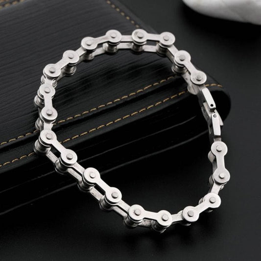 Bracelet chaine de moto titane