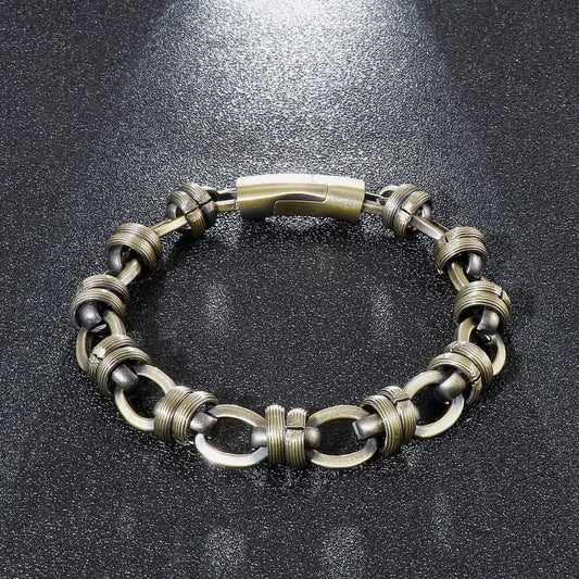 Bracelet chaine de vélo bronze