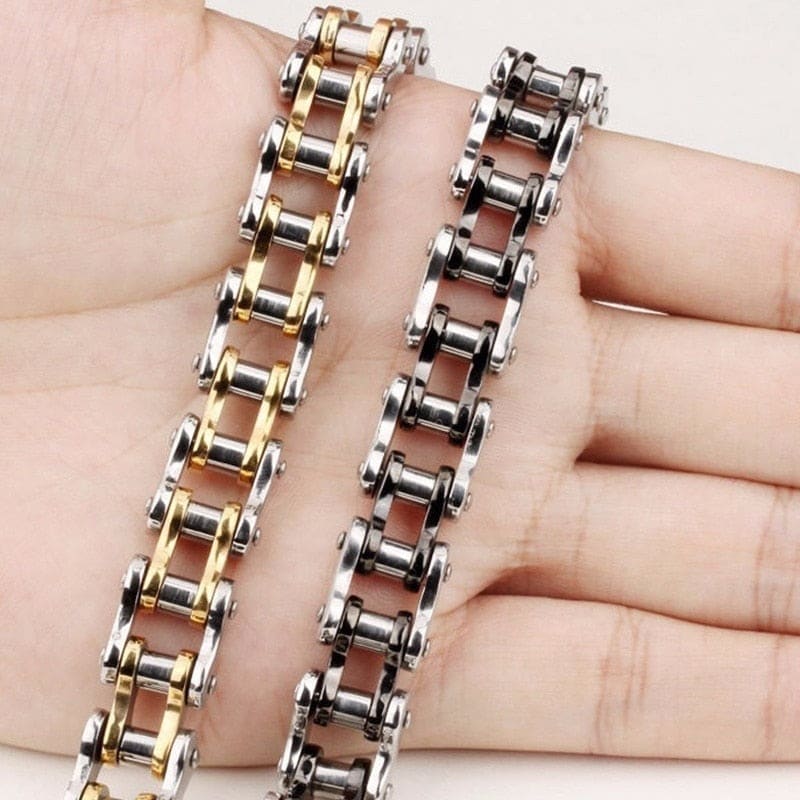 Bracelet chaine de vélo titane