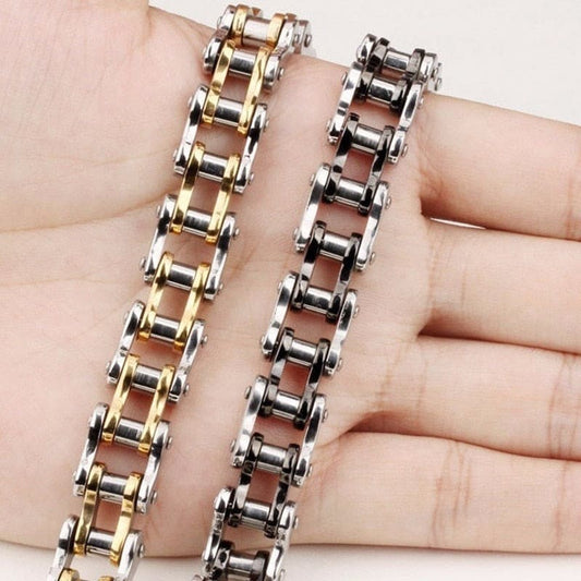 Bracelet chaine de vélo titane