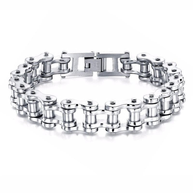 Bracelet chaine de vélo titane - Silver