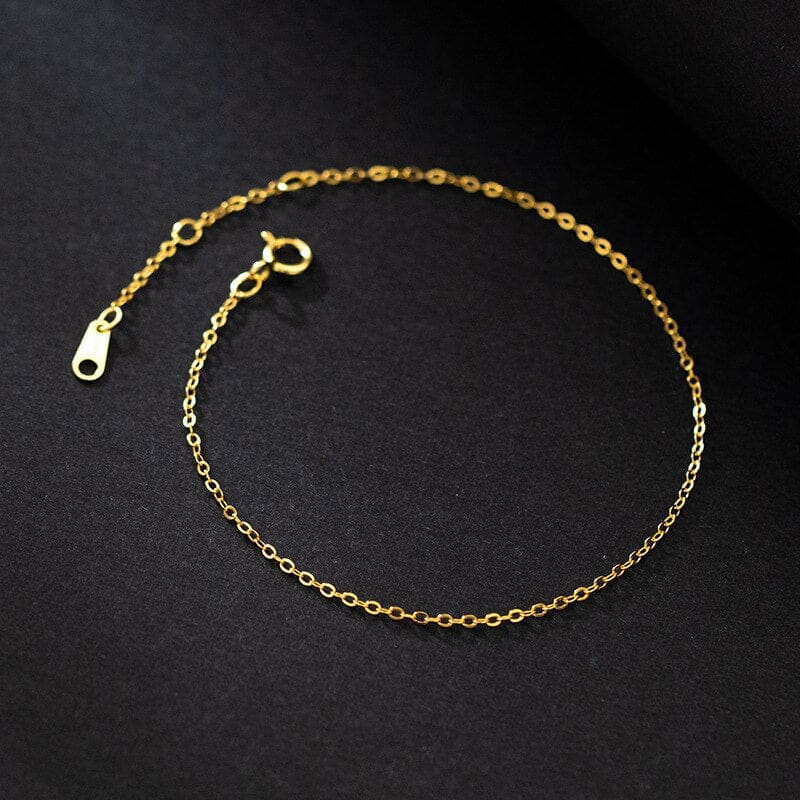 Bracelet chaine fine or