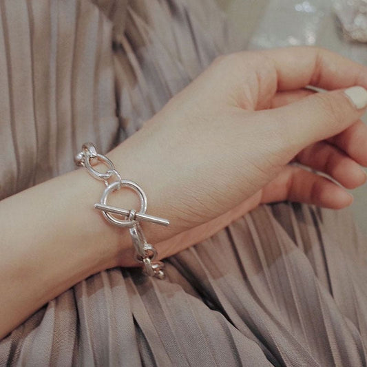 Bracelet chaine grosse maille