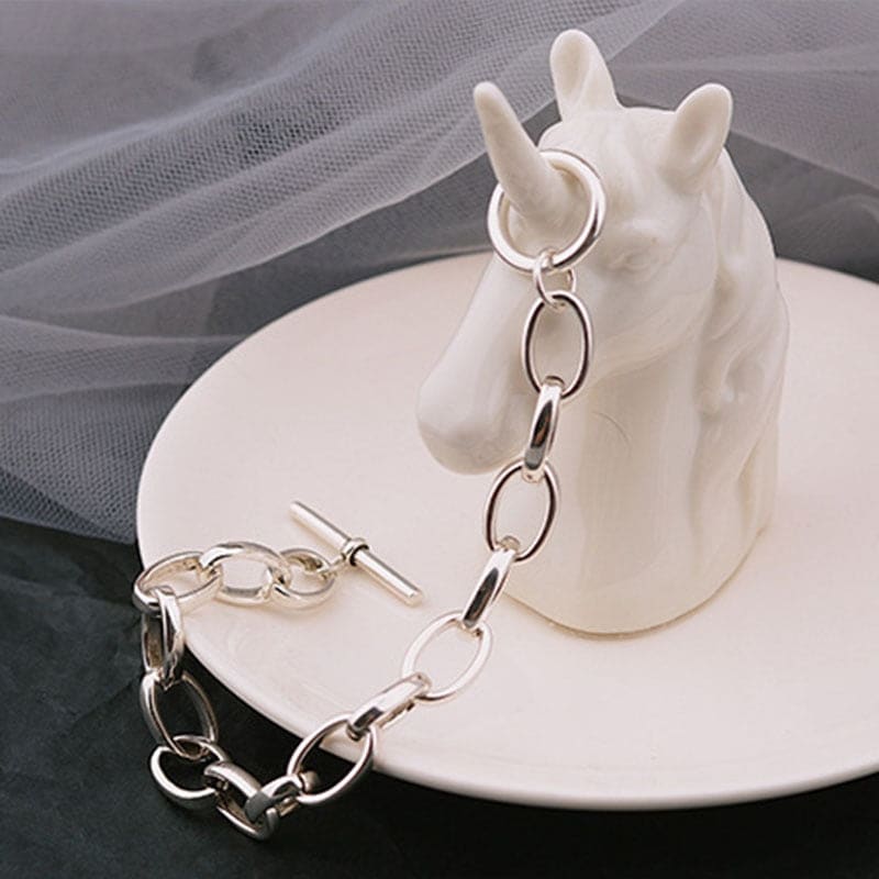 Bracelet chaine grosse maille