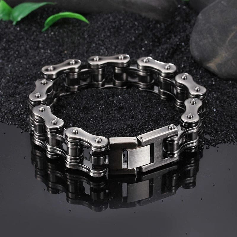 Bracelet chaine moto large