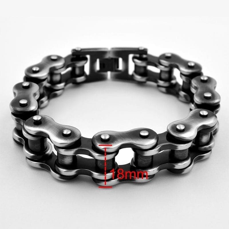 Bracelet chaine moto yamaha - 18 mm / 18 cm