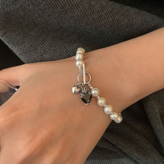 Bracelet chaine perlée