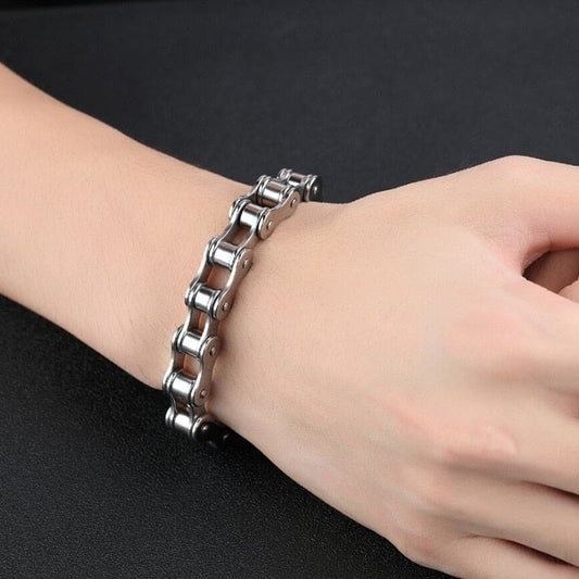 Bracelet chaine vélo acier
