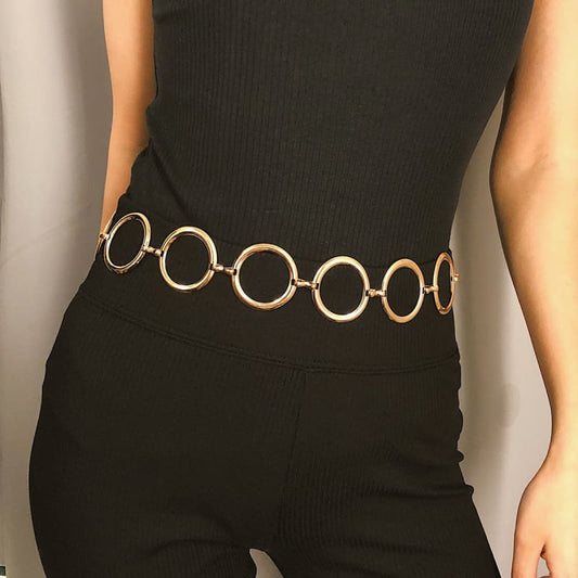 Ceinture chaine anneaux - Or