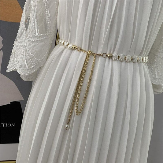 Ceinture chaine coquillage