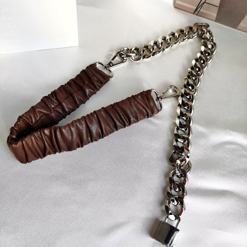 Ceinture chaine noire - Café