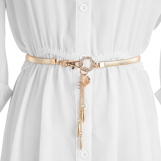 Ceinture chaine pour robe - Or