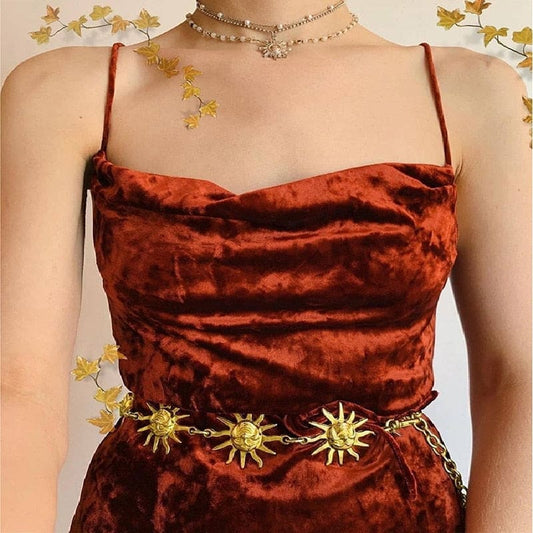 Ceinture chaine soleil - Or