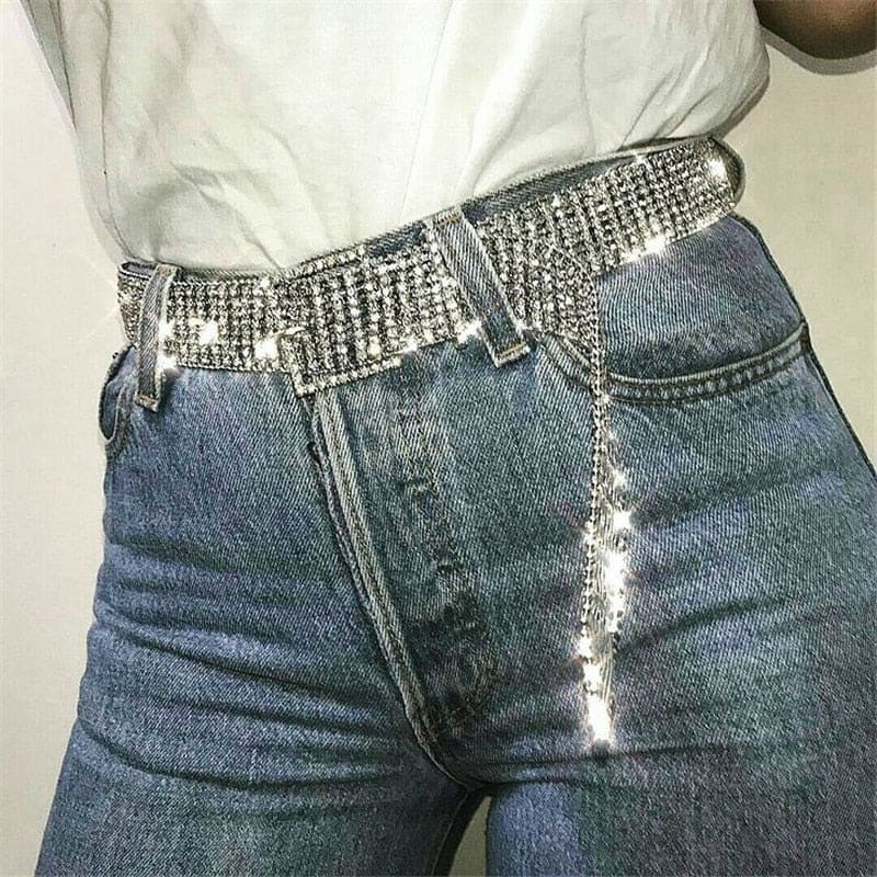 Ceinture chaine strass