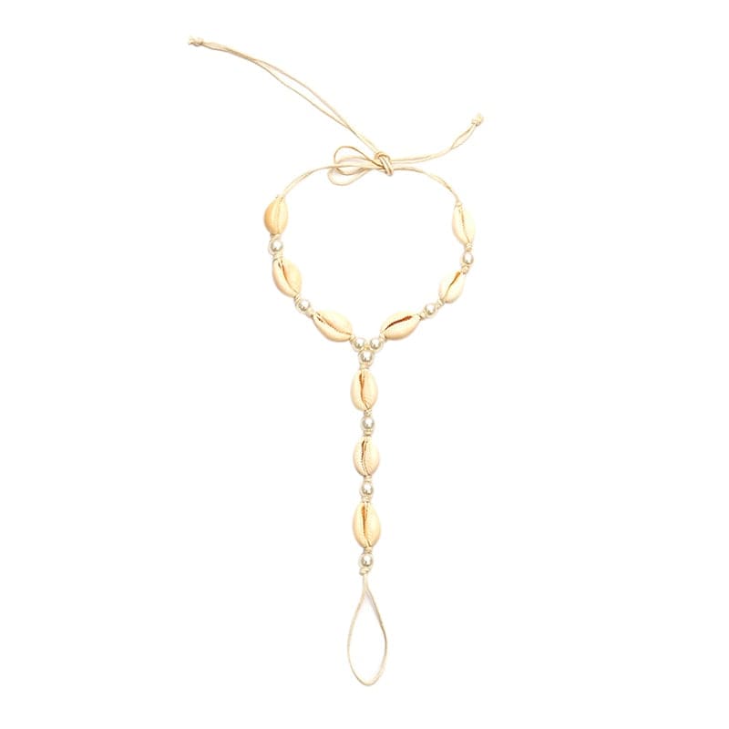 Chaine de cheville coquillage bague de doigt de pied