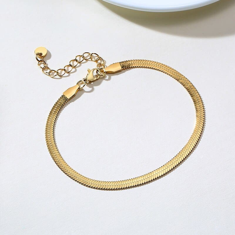 Chaine de cheville maille serpent