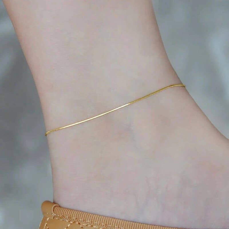 Chaine de cheville serpent fin