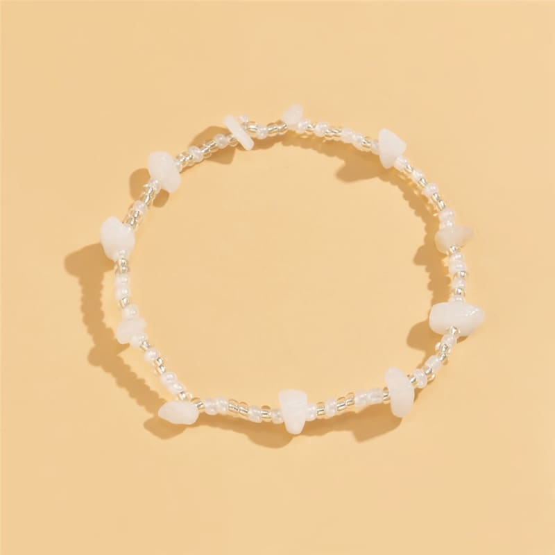 Chaine de corps pour cheville avec pierre naturelle -