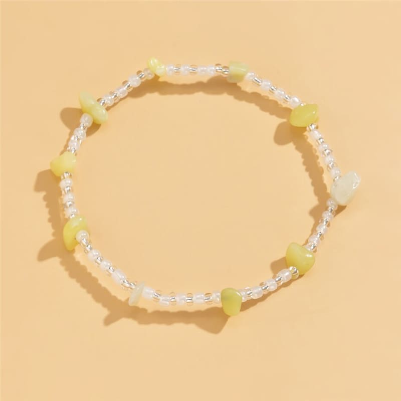 Chaine de corps pour cheville avec pierre naturelle -