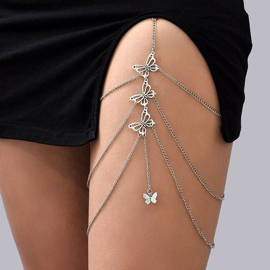 Chaine de cuisse avec papillons - BT240-1