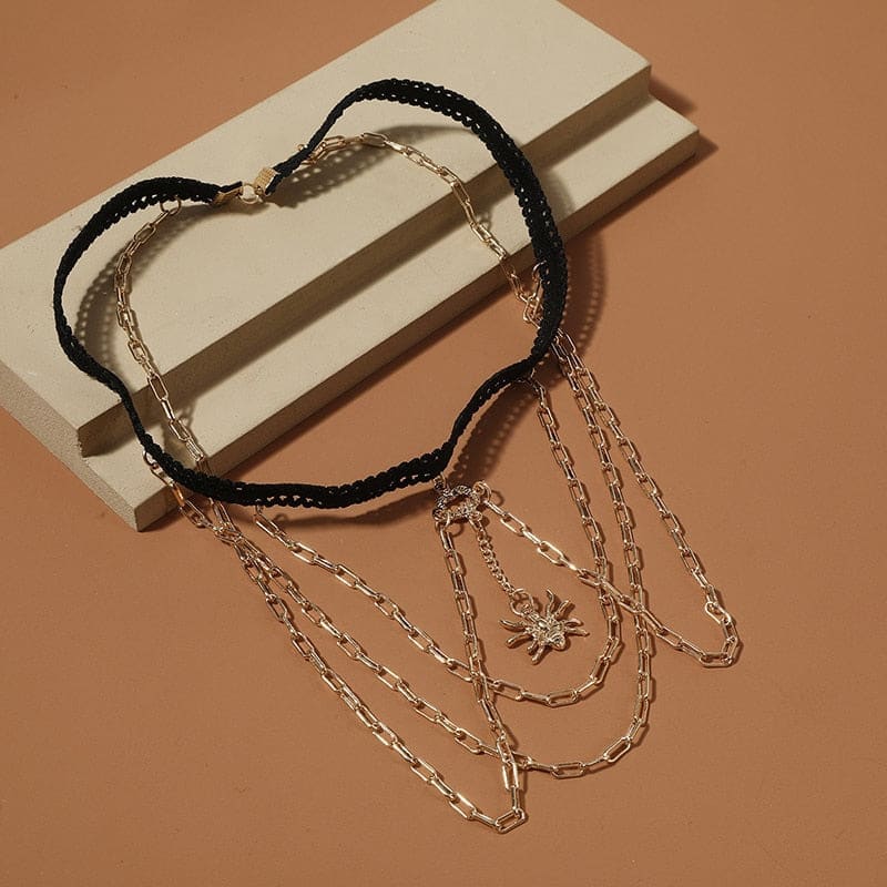 Chaine de cuisse avec pendentif araignée