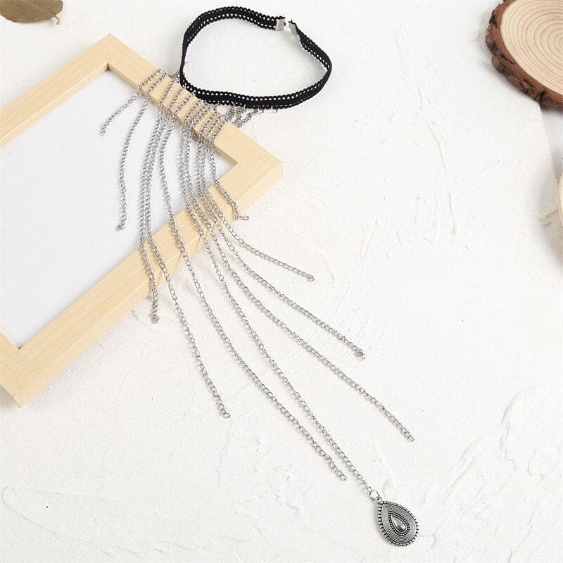Chaine de cuisse avec pendentif en forme de goutte