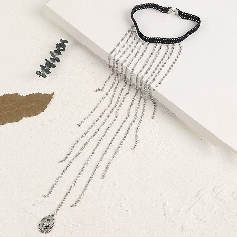 Chaine de cuisse avec pendentif en forme de goutte